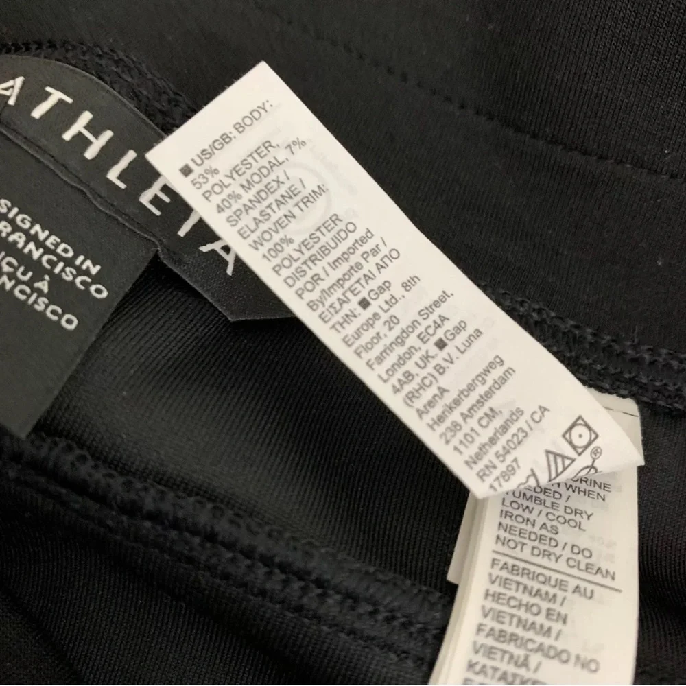 NWT Athleta Get Set Hybrid Barrel Leg Jogger Pants Size 8 High Waist Black - Picture 7 of 7